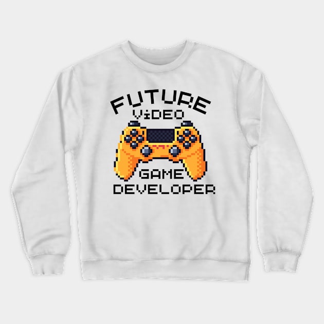 Future Video Game Developer Crewneck Sweatshirt by Quardilakoa